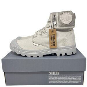 Palladium Men's Baggy Vapor Metal Canvas Fold-Over Boots Size 7M  02353-095-M